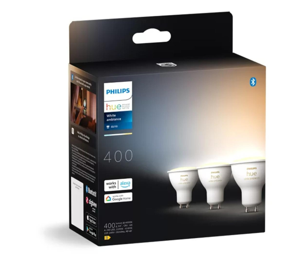 Philips Hue Hue White ambiance Inteligentny reflektor punktowy GU10 (3 s - 1271529 - zdjęcie 3